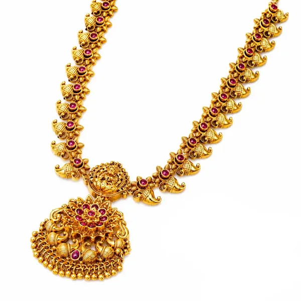 Laxmi_Blessings_Necklace_Set_Design_T_43_Green