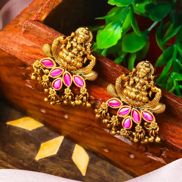 Temple_Inspired_Antique_Gold_Plated_Bali_V_1652_Green