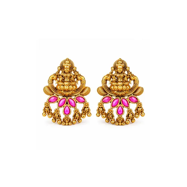 Temple_Inspired_Antique_Gold_Plated_Bali_V_1652_Green