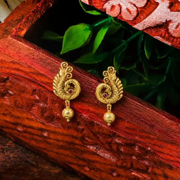 Antique_Peacock_Grace_Drop_Bali_V_1493_Red