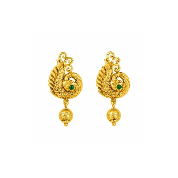 Antique_Peacock_Grace_Drop_Bali_V_1493_Red