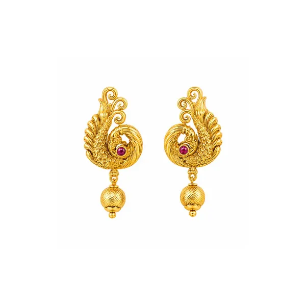 Antique_Peacock_Grace_Drop_Bali_V_1493_Green