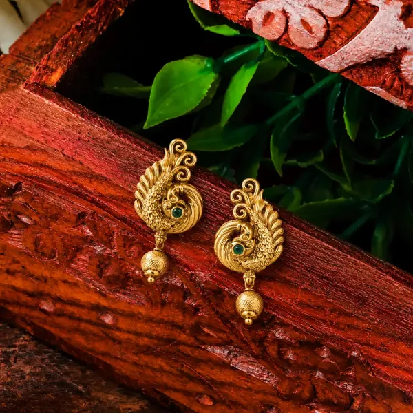 Antique_Peacock_Grace_Drop_Bali_V_1493_Green