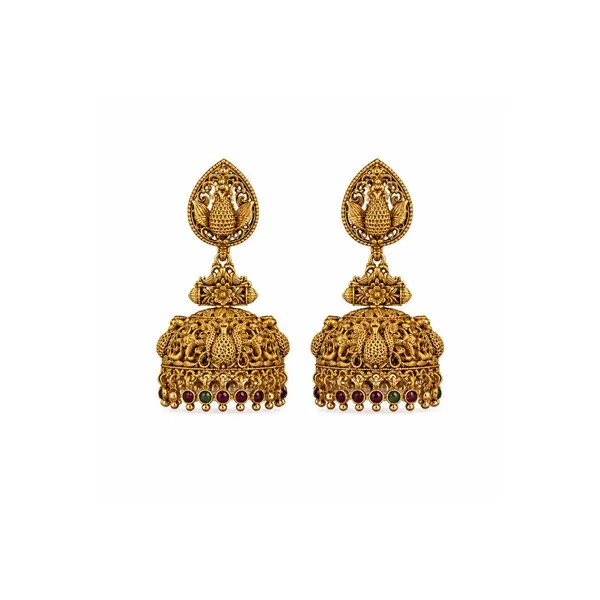 Grand_Peacock_Traditional_Jhumka_R_1277_Red