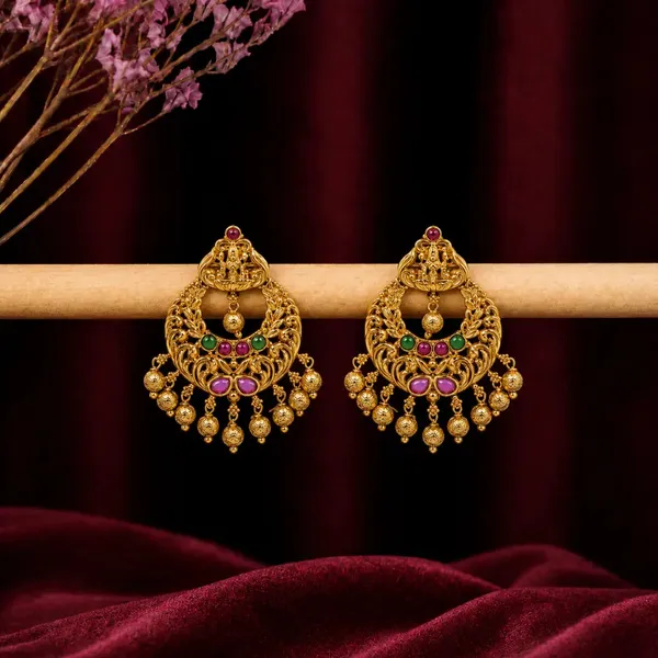 Antique_Chandbali_V_517_Green