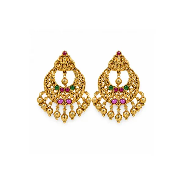 Antique_Chandbali_V_517_Green