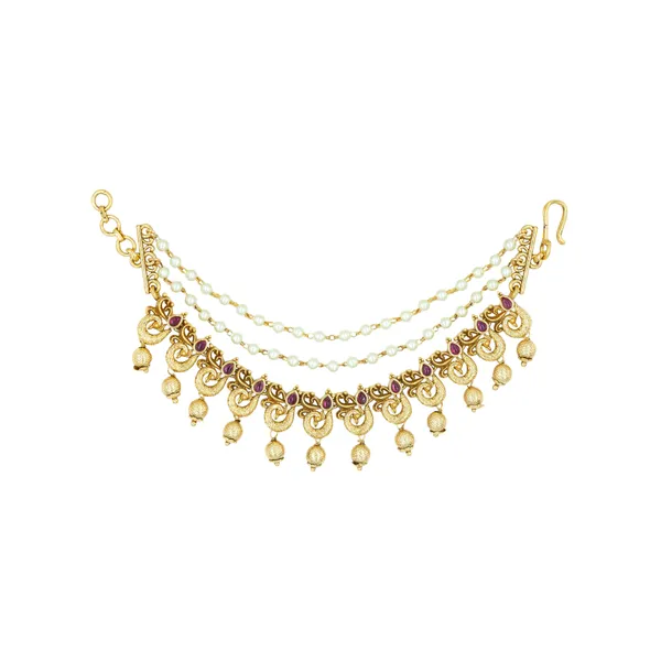 Golden_Aura_Ear_Chain_V_1297_Red