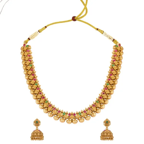 Eternal_Bloom_Necklace_Set_K_1370_Red
