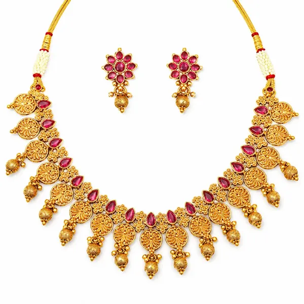 Kanchana_Crown_Necklace_Set_T_35_Green