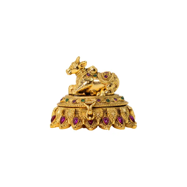Gold_Plated_Nandi_Handcrafted_Sindoor_Box_T_67_Red
