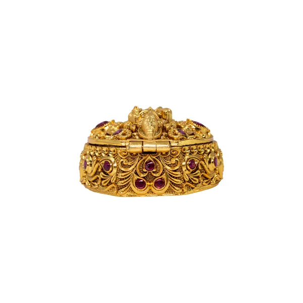 Antique_Finish_Ganesh_Sindoor_Box_T_69_Green