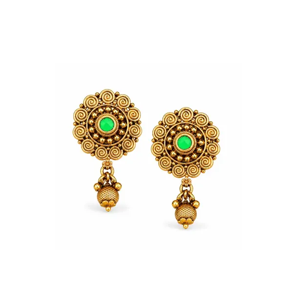 Classy_Gold_Plated_Bali_J_341_Green