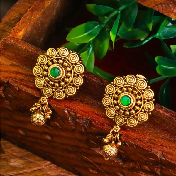 Classy_Gold_Plated_Bali_J_341_Green
