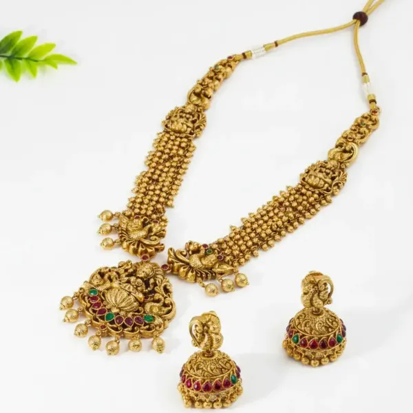 Lakshmi_Peacock_Combo_Necklace_Set_K_1601n_White
