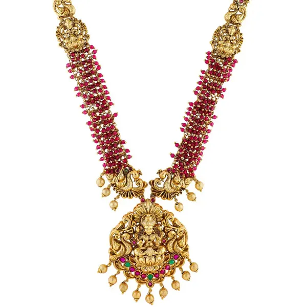 Lakshmi_Peacock_Combo_Necklace_Set_K_1601n_White