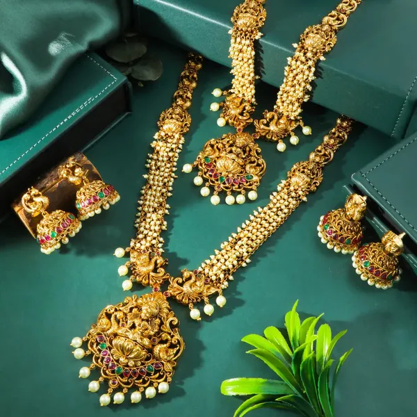 Lakshmi_Peacock_Combo_Necklace_Set_K_1601n_White