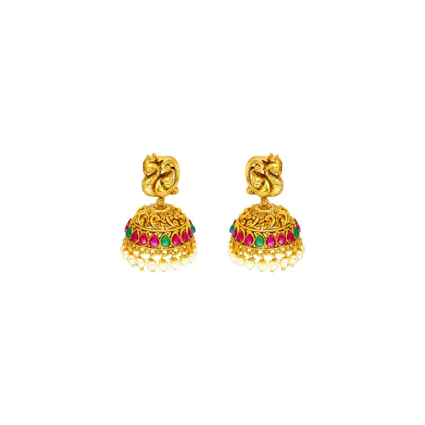 Lakshmi_Peacock_Long_Necklace_Set_K_1601_Gold