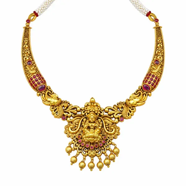 Lakshmi_Peacock_Necklace_Set_K_1039_Red