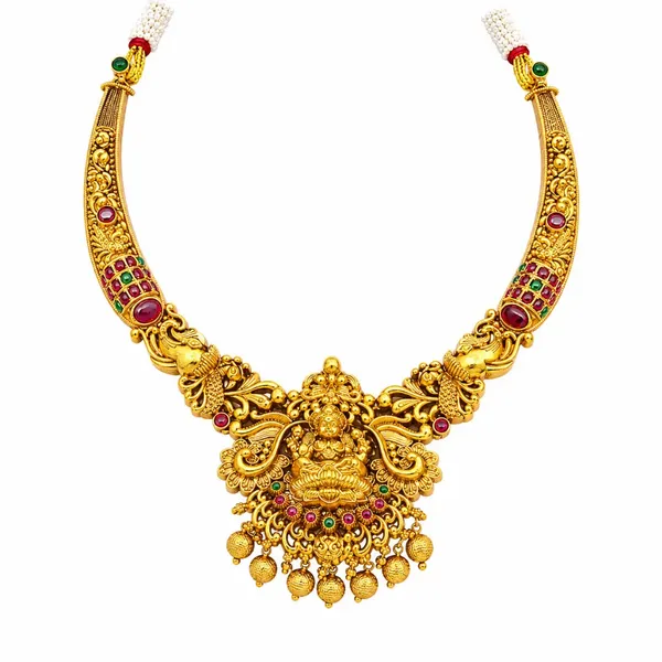 Lakshmi_Peacock_Necklace_Set_K_1039_Red