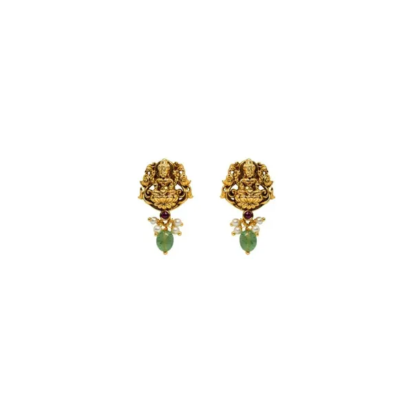Antique_Lakshmi_Necklace_Set_T_33_Green