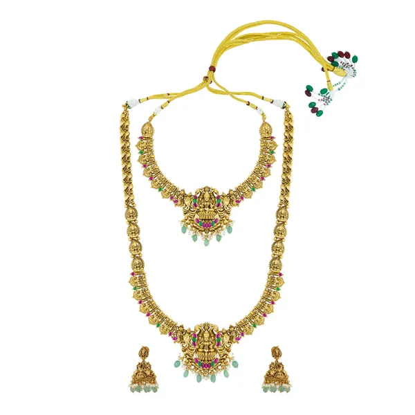 Divine_Lakshmi_Temple_Combo_Necklace_Set_J_139n_Green