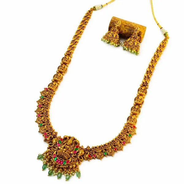 Divine_Lakshmi_Temple_Combo_Necklace_Set_J_139n_Green