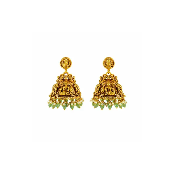 Divine_Lakshmi_Temple_Long_Necklace_Set_J_139_Green