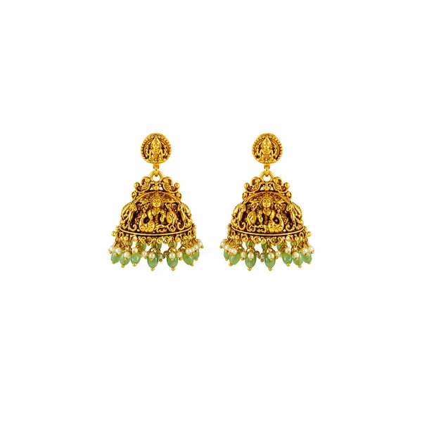 Divine_Lakshmi_Temple_Long_Necklace_Set_J_139_Green