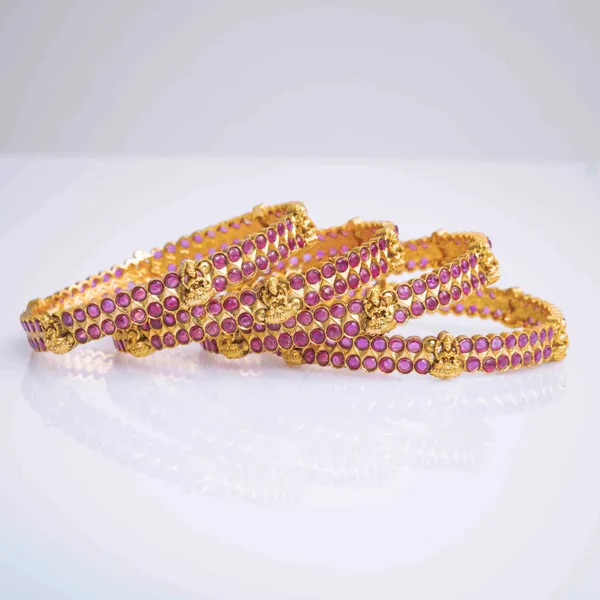 Divine_Laxmi_Temple_Bangles_In_Gold_Finish_K_995_Red_Pack_Of_4