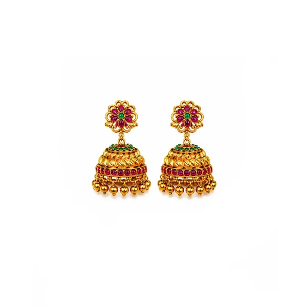 Ruby_Peacock_Short_Necklace_Set_K_1048_Green