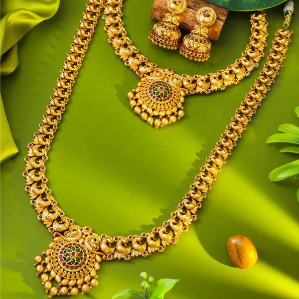 Ethenic_Gold_Plated_Temple_Jewellery_Combo_Set_K_1152n_Green