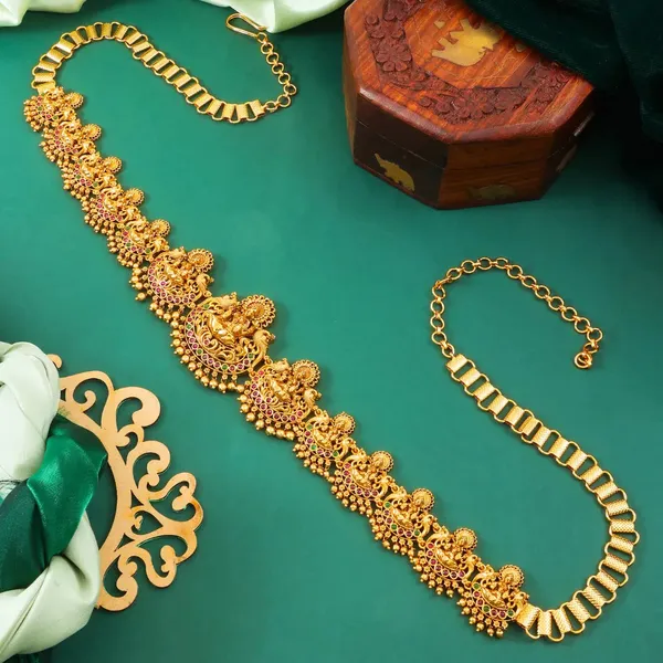 Antique_Gold_Plated_Laxmi_Temple_Kamarbandh_V_1909_Green