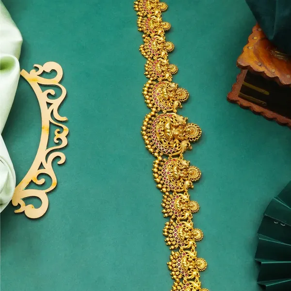 Antique_Gold_Plated_Laxmi_Temple_Kamarbandh_V_1909_Green