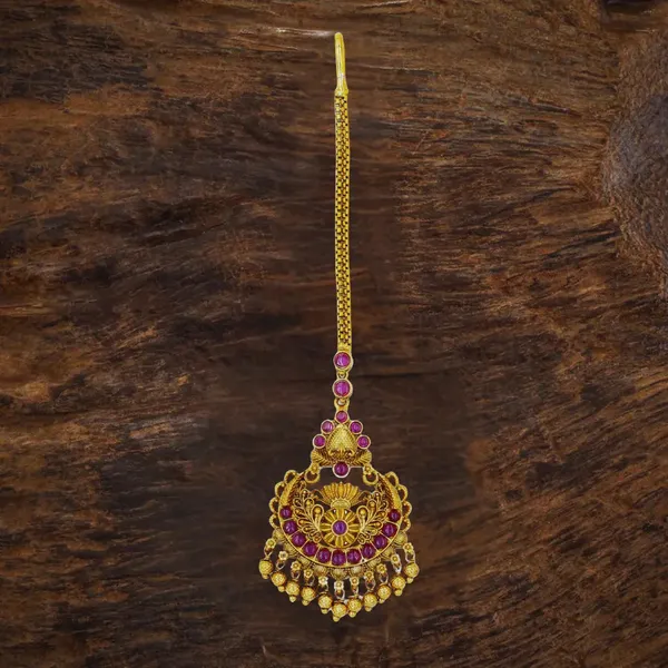 Bridal_Temple_Maang_Tikka_With_Floral_Motif_R_1620_Red
