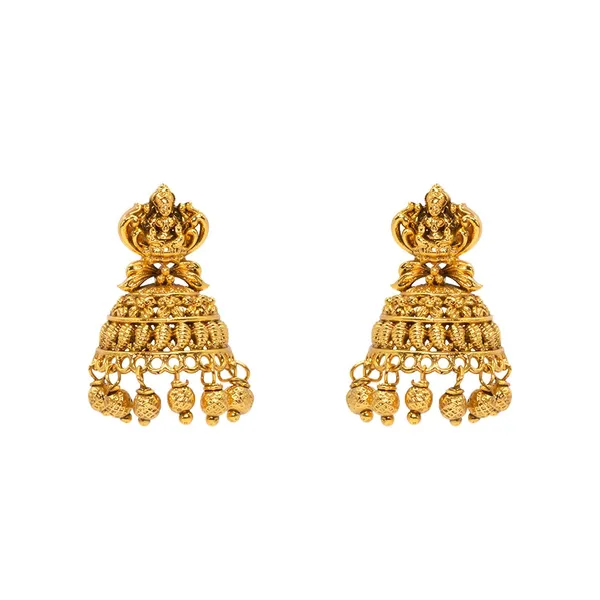 Heritage_Temple_Jhumka_Earrings_With_Laxmi_Motif_V_2273_Gold