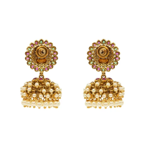 Divine_Lakshmi_Heritage_Jhumka_V_366_White_Green
