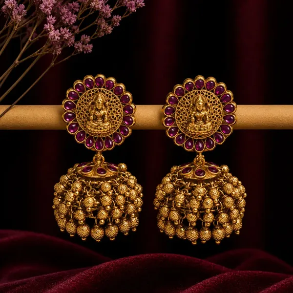 Divine_Lakshmi_Heritage_Jhumka_V_366_White_Green