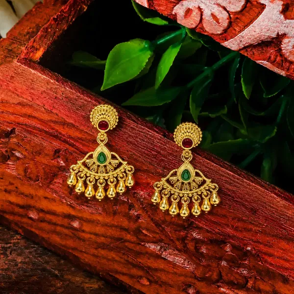 Antique_Gold_Plated_Temple_Bali_With_Pink_Stones_R_2162_Red