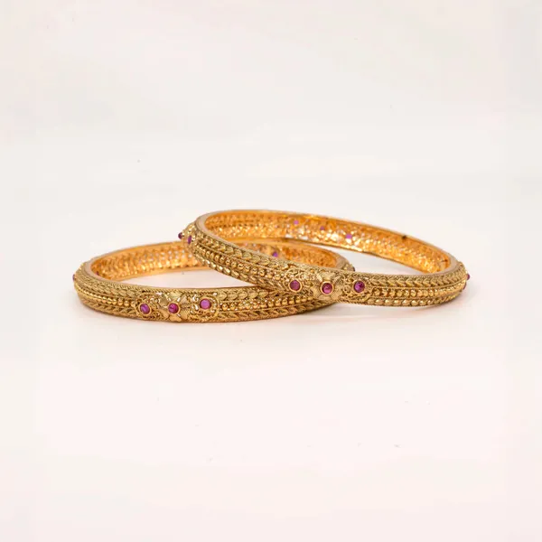 Ruby_Grace_Antique_Gold_Plated_Bangle_V_1240_Red
