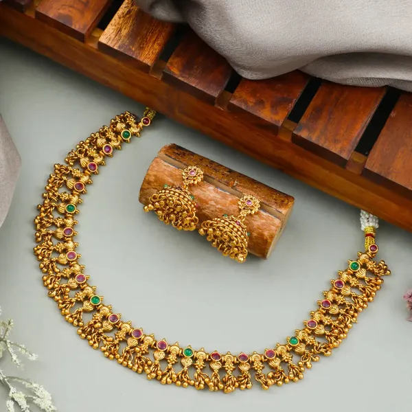 Traditional_South_Indian_Temple_Necklace_Set_K_1787_Green