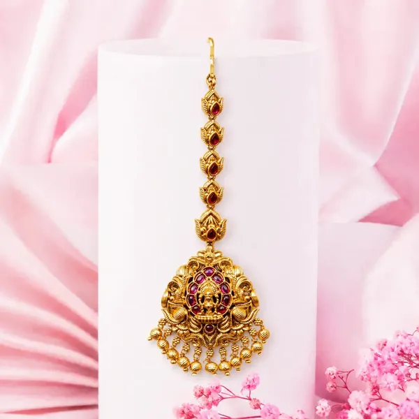 Antique_Lakshami_Maang_Tikka_R_1516_Green