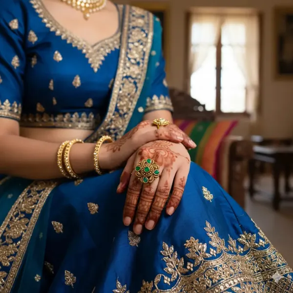 Minimalist_Gold_Plated_Temple_Ring_Dainty_Everyday_Jewellery_J_307_Green