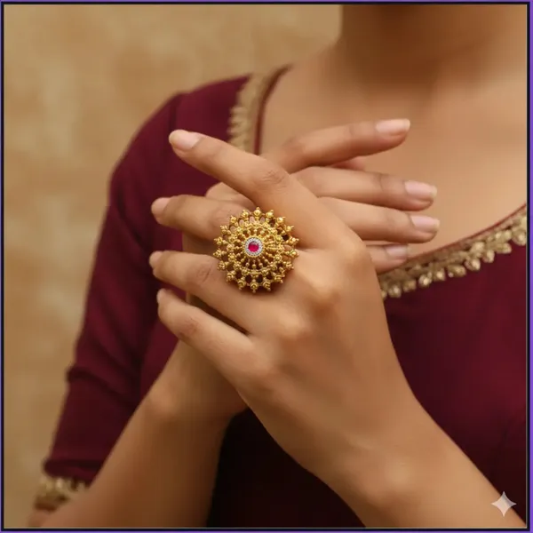 Dainty_Minimalist_Gold_Ring_South_Indian_Temple_Inspired_Design_J_309_Red