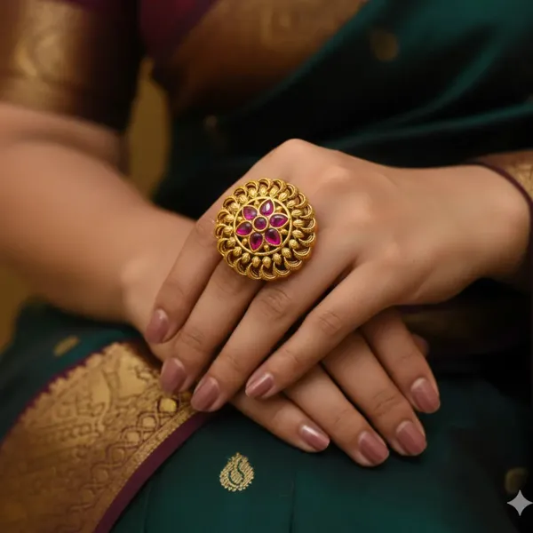 Modern_Minimalist_Temple_Ring_Gold_Plated_Daily_Wear_V_2603_Red