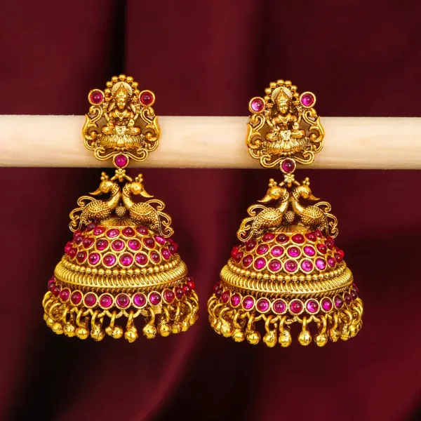 Heritage_Ruby_Temple_Jhumkas_Gold_Plated_Lakshmi_Drops_P_276_Red