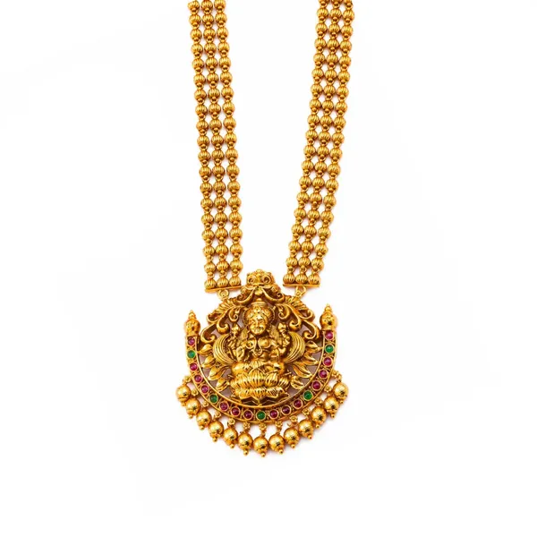 Minimalist_Temple_Pendant_Set_Gold_Plated_Ruby_Charm_Green