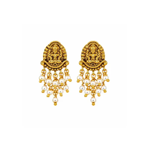 Temple_Jewellery_Gold_Plated_Bali_Earrings_South_Indian_Bridal_Style_R_2157_Gold