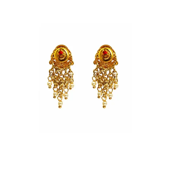 Temple_Jewellery_Gold_Plated_Bali_Earrings_South_Indian_Bridal_Style_R_2157_Gold