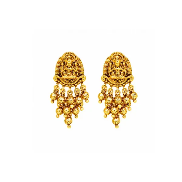 Temple_Jewellery_Gold_Plated_Bali_Earrings_South_Indian_Bridal_Style_R_2157_Gold