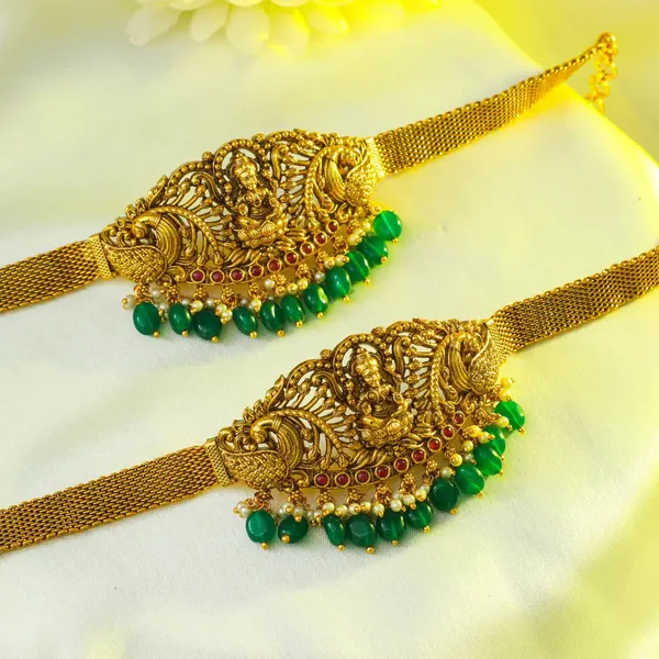 Heritage_Temple_Jewellery_Baju_Band_South_Indian_Bridal_Armlet_V_1694_Red